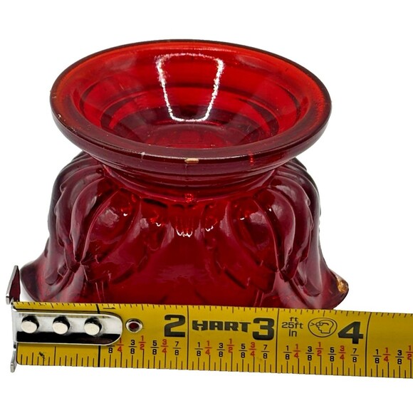 Confederate Brooke Crescent Amberina Diamond Pineapple Fairy Light Base Red - Picture 8 of 8